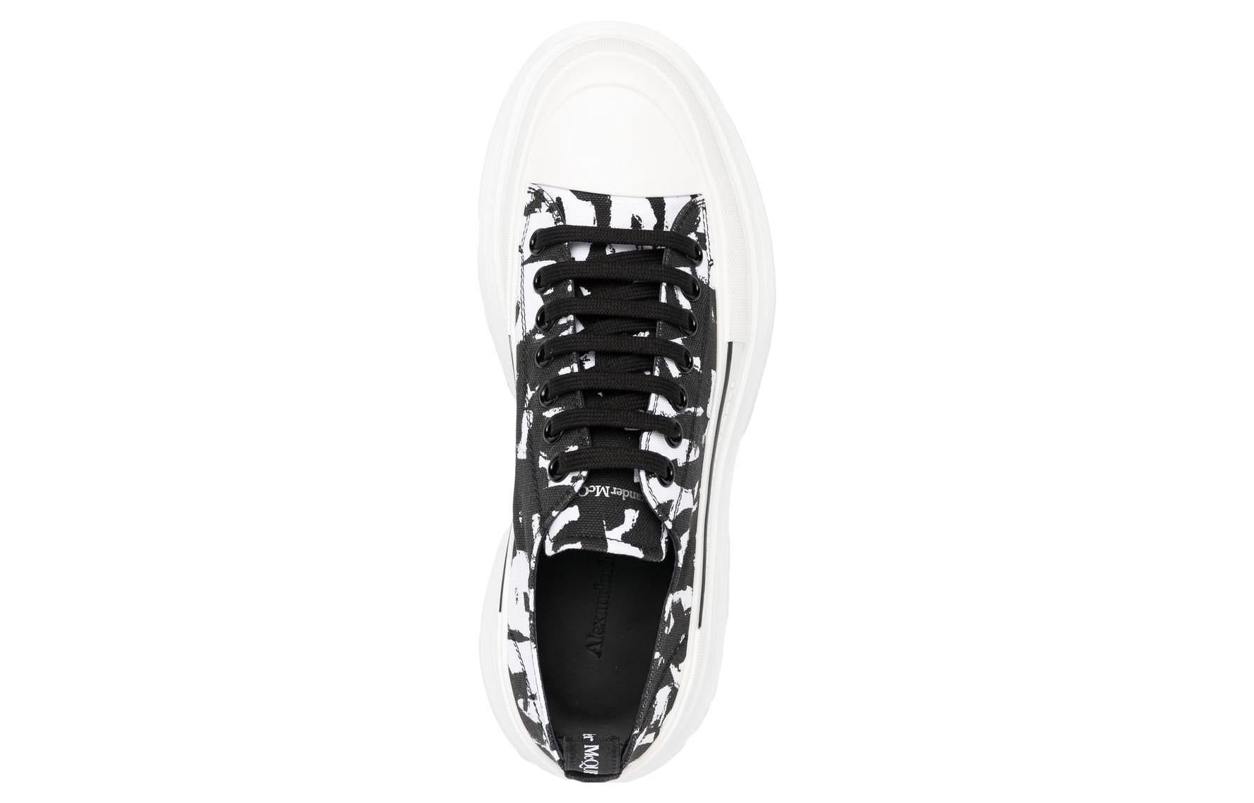 Alexander McQueen Tread Slick Sneakers 'Black White Cream' 705668W4TG59356 sold by KicksCrew product image thumbnail 4