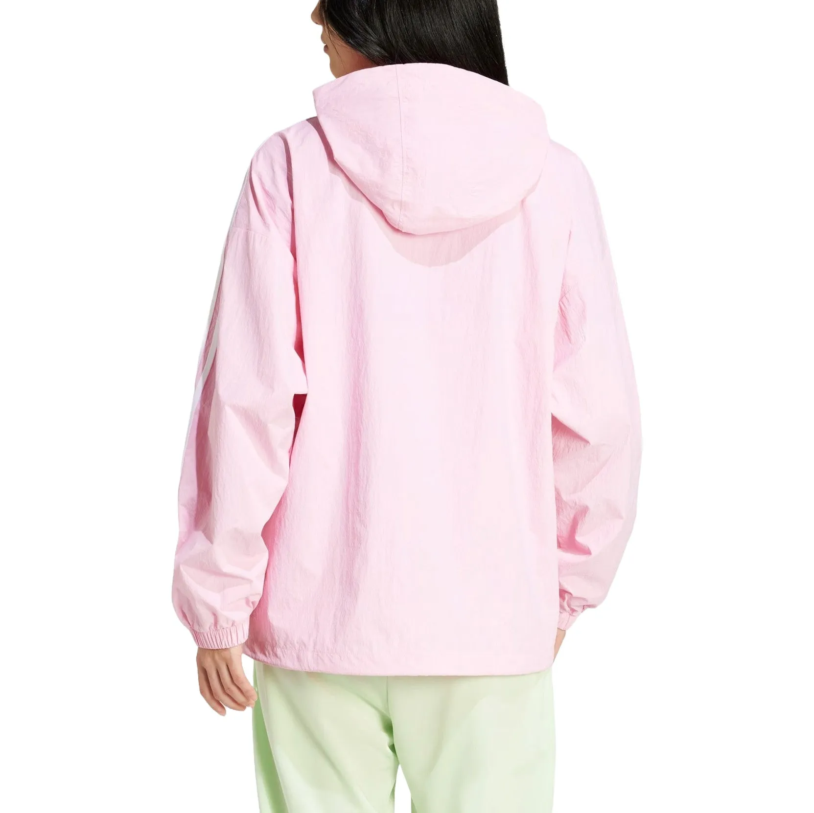 (WMNS) adidas 3-Stripes Windbreaker Jacket 'True Pink' IR8098 sold by KicksCrew product image thumbnail 2