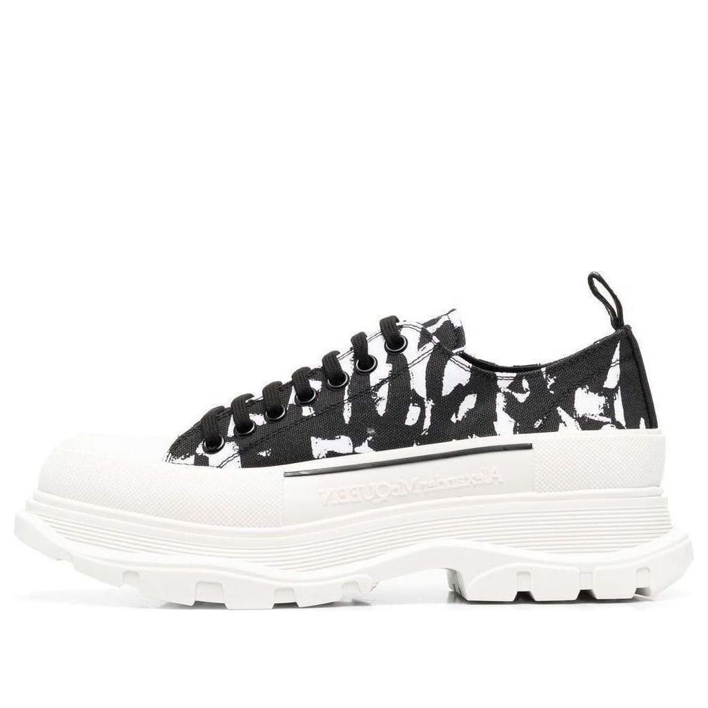 Alexander McQueen Tread Slick Sneakers 'Black White Cream' 705668W4TG59356 sold by KicksCrew