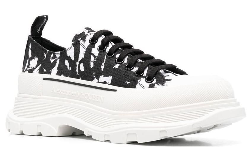Alexander McQueen Tread Slick Sneakers 'Black White Cream' 705668W4TG59356 sold by KicksCrew product image thumbnail 2