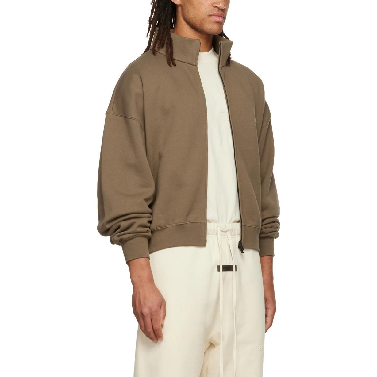 Fear of God Essentials FW22 Full Zip Jacket 'Wood' FOG-FW22-353 sold by KicksCrew product image thumbnail 4