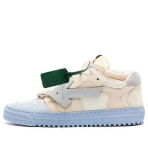 Off-White Floating Arrow Low-Top Sneakers 'Beige Blue' OMIA244F23LEA0014061 sold by KicksCrew