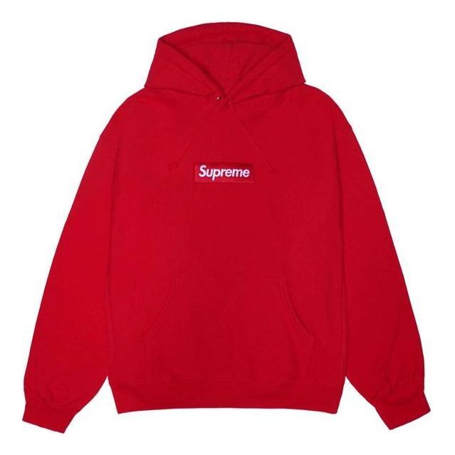 Supreme FW23 Box Logo Hooded Sweatshirt 'Red' 166927 sold by KicksCrew