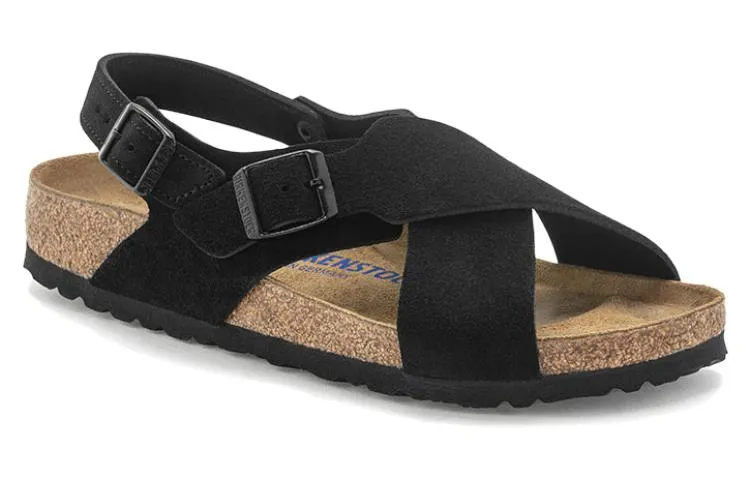 Birkenstock Tulum Suede Leather Narrow Fit Sandals 'Black' 1024086 sold by KicksCrew product image thumbnail 2