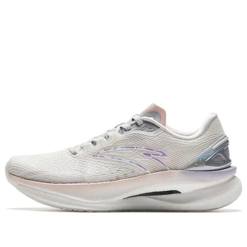 (WMNS) ANTA Running Series Sneakers 'White Pink Silver' 122335580S-5 sold by KicksCrew