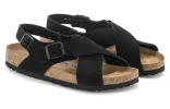 Birkenstock Tulum Suede Leather Narrow Fit Sandals 'Black' 1024086 sold by KicksCrew