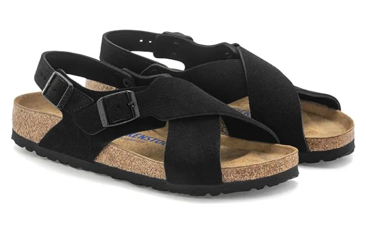 Birkenstock Tulum Suede Leather Narrow Fit Sandals 'Black' 1024086 sold by KicksCrew product image thumbnail 3