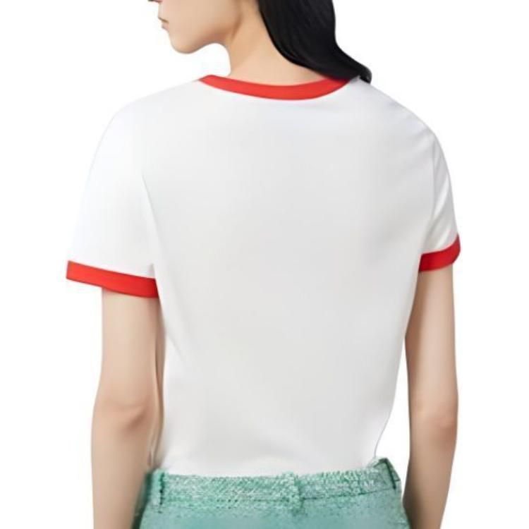 (WMNS) Gucci Cotton Jersey Printed T-Shirt 'Off White' 723566-XJF74-9095 sold by KicksCrew product image thumbnail 3