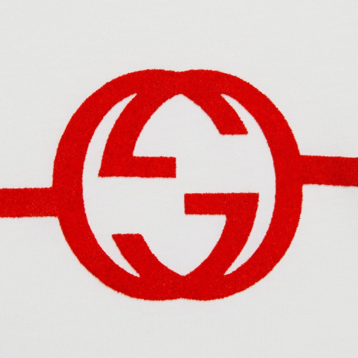 (WMNS) Gucci Cotton Jersey Printed T-Shirt 'Off White' 723566-XJF74-9095 sold by KicksCrew product image thumbnail 4