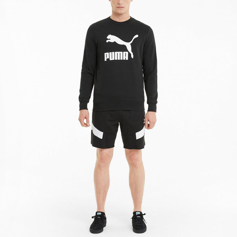 Puma Classics Logo Crew TR Sweater 'Black White' 531366-01 sold by KicksCrew product image thumbnail 5