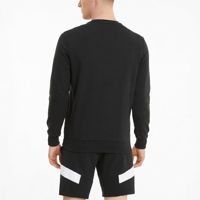 Puma Classics Logo Crew TR Sweater 'Black White' 531366-01 sold by KicksCrew product image thumbnail 4