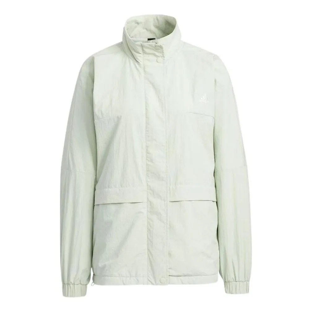 (WMNS) adidas Word Woven Jacket 'Green' HM2807 sold by KicksCrew
