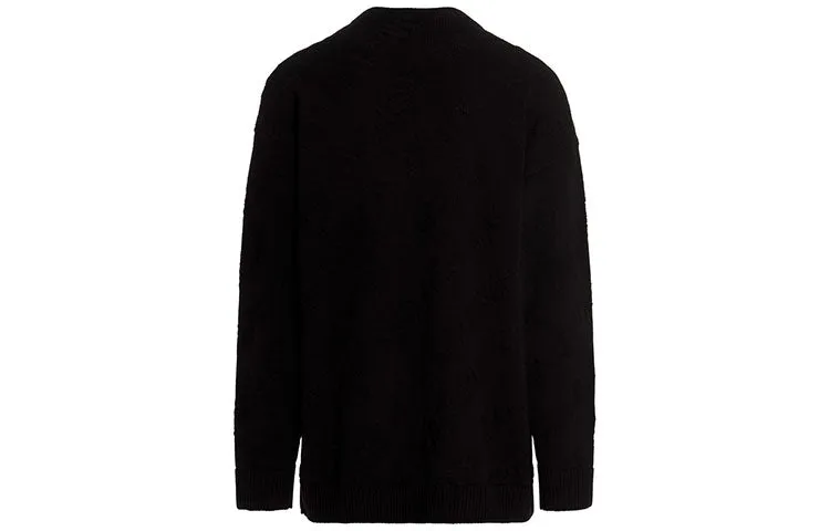 Balenciaga Jacquard Logo Knit Sweater 'Black' 662728T31661000 sold by KicksCrew product image thumbnail 2