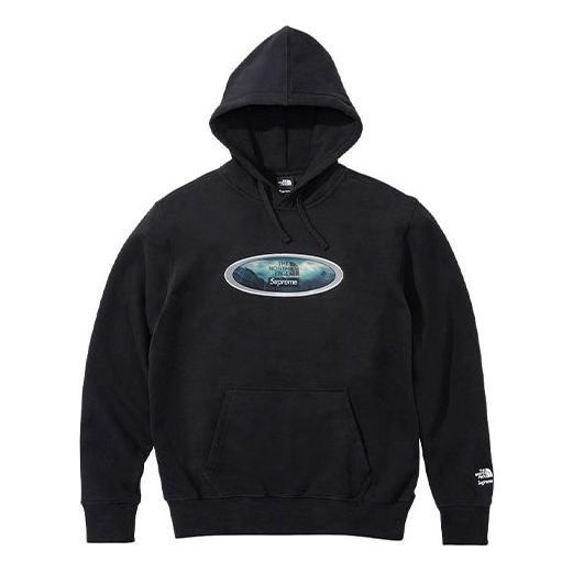 Supreme Week 9 x The North Face Lenticular Mountains Hooded Sweatshirt 'Black White' SUP-FW21-265 sold by KicksCrew
