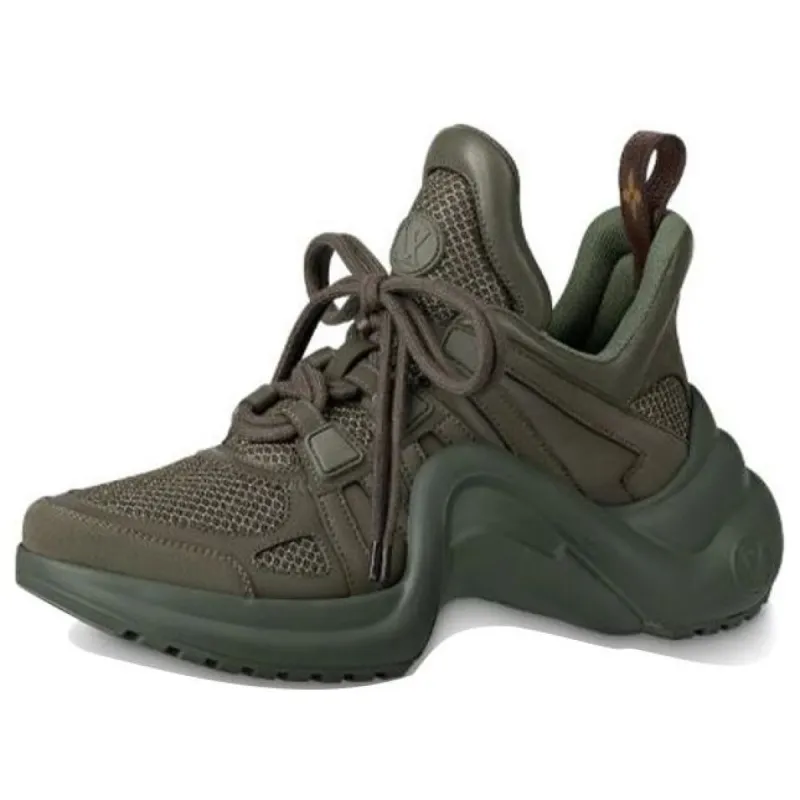 (WMNS) LOUIS VUITTON Archlight 1.0 Sneakers 'Olive Green' 1A8822 sold by KicksCrew