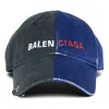 Balenciaga 50/50 Baseball Cap 'Black Blue' 656455410B2-1068 sold by KicksCrew
