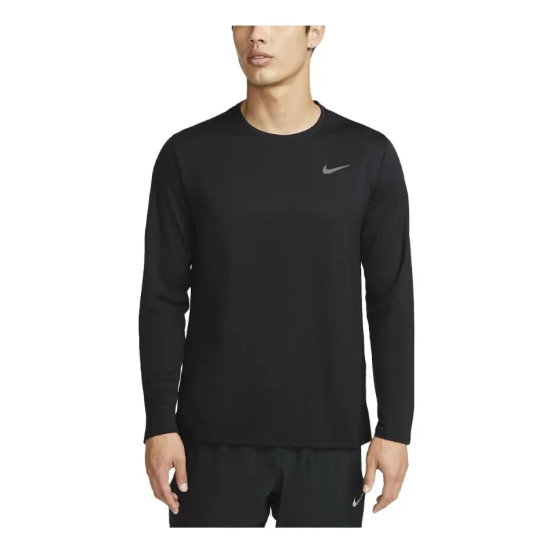 Nike Miler Dri-FIT UV Long-Sleeve Running T-Shirt 'Black' FB7071-010 sold by KicksCrew