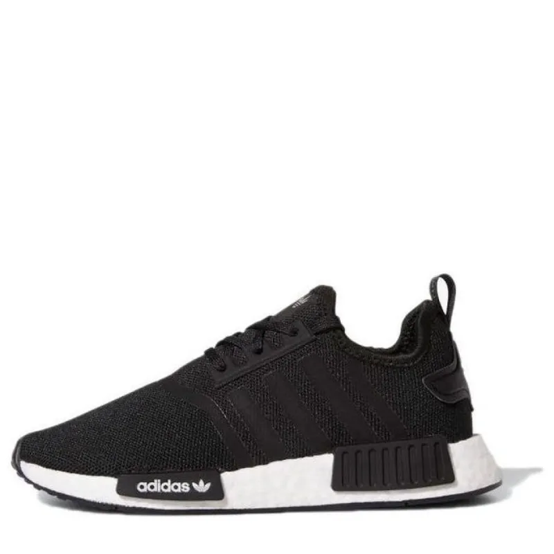 (PS) Adidas NMD_R1 Refined 'Black White' H02343 sold by KicksCrew