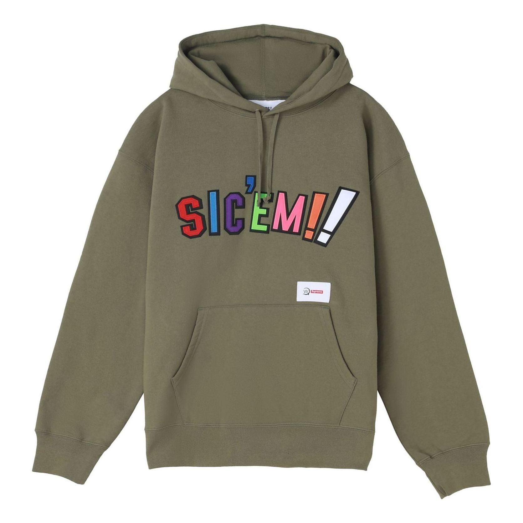 Supreme x WTAPS Sicem! Hooded Sweatshirt 'Olive Green' SUP-FW21-340 sold by KicksCrew