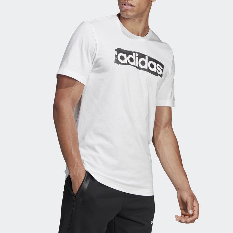 adidas M Lyrprnt Lg T Training Sports White / Black FM6089 sold by KicksCrew product image thumbnail 6