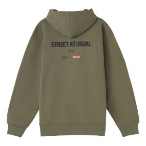 Supreme x WTAPS Sicem! Hooded Sweatshirt 'Olive Green' SUP-FW21-340 sold by KicksCrew