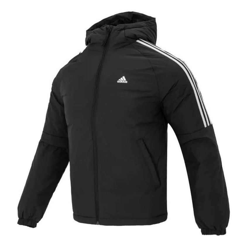 Adidas 3-Stripes Down Jackets 'Black' IT8730 sold by KicksCrew