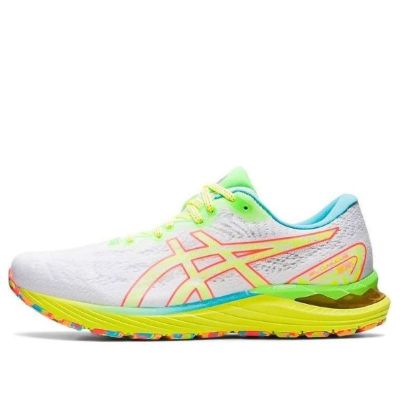 ASICS Gel-Cumulus 23 'White Safety Yellow' 1011B419-100 sold by KicksCrew