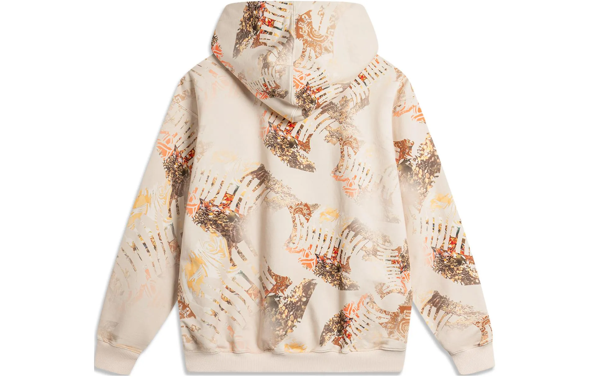 Li-Ning BadFive All-Over Print Hoodie 'Khaki' AWDU719-2 sold by KicksCrew product image thumbnail 2