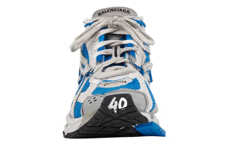 Balenciaga Runner Sneakers 'White Blue Mesh and Nylon' 677402W3RB34912 sold by KicksCrew product image thumbnail 3