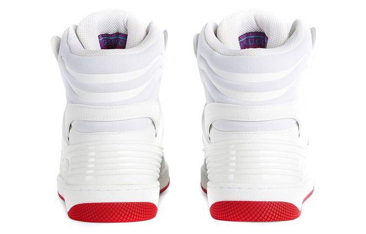 (WMNS) Gucci Basket Sneaker High 'White Demetra Red' 676111-2SHG0-9076 sold by KicksCrew product image thumbnail 6