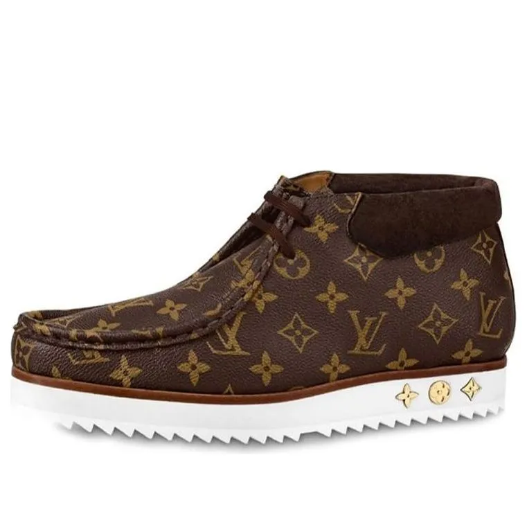 LOUIS VUITTON Mods Ankle Boots 'Brown Monogram' 1A81E6 sold by KicksCrew