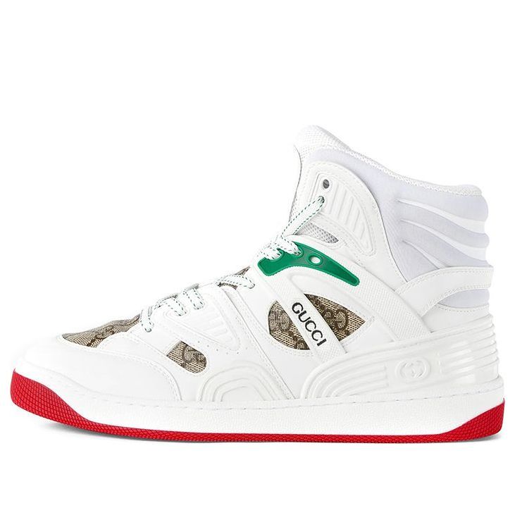 (WMNS) Gucci Basket Sneaker High 'White Demetra Red' 676111-2SHG0-9076 sold by KicksCrew product image thumbnail 2
