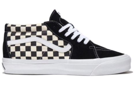Vans Sk8-Mid Reissue 83 LX 'Checkerboard - Black' VN000CQQ2BO sold by KicksCrew