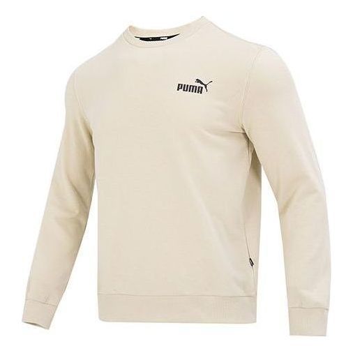 Puma Ess Small Logo Crew Logo Sweater 'Beige' 621562-85 sold by KicksCrew