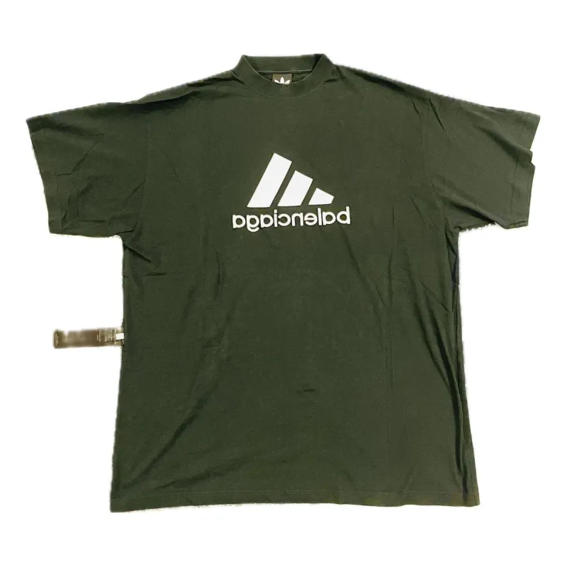 Balenciaga x adidas Reverse T-shirt 'Green' 731769TNVP33775 sold by KicksCrew