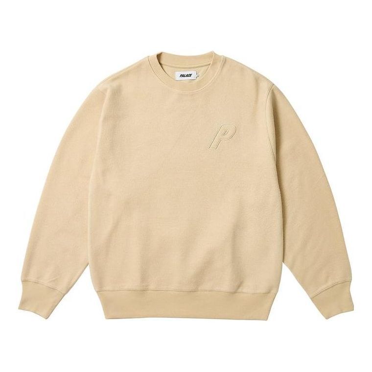 Palace FW23 Reverse P-3 Crew Sweater 'Beige' P25CS116 sold by KicksCrew