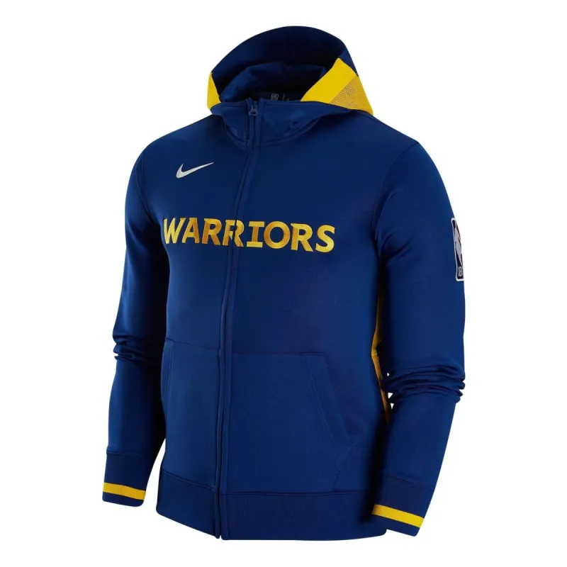 Nike x NBA Golden State Warriors Showtime Full-Zip Hoodie 'Navy' FB5345-495 sold by KicksCrew