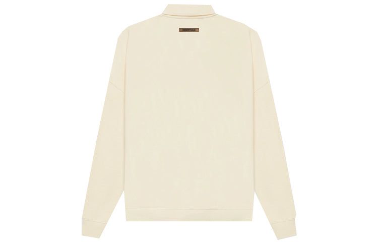 Fear of God Essentials SS21 Long Sleeve French Terry Polo Shirt 'Buttercream' FOG-SS21-637 sold by KicksCrew product image thumbnail 2