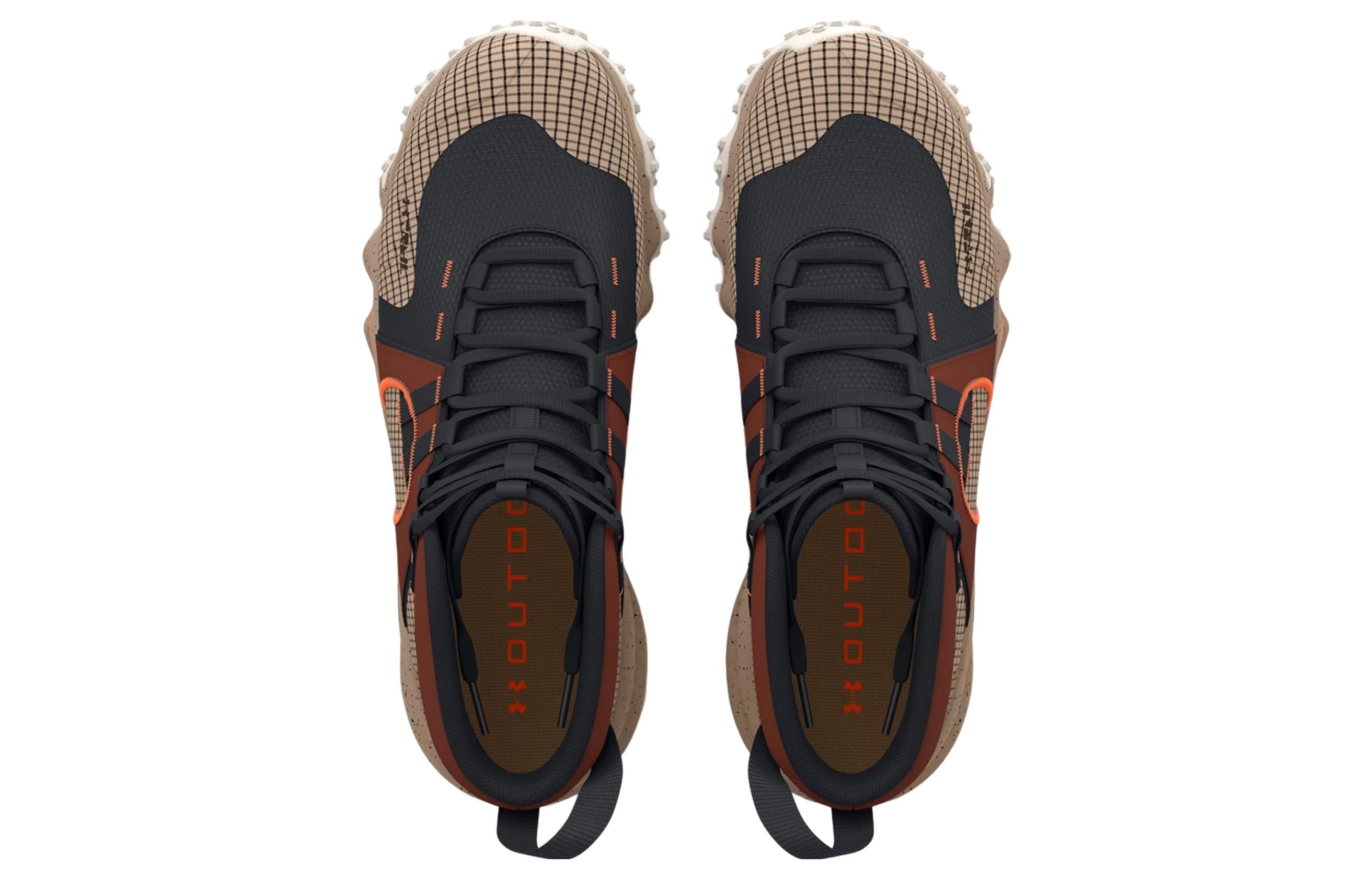 Under Armour Charged Maven Trek Trail Shoes 'Black Tan Red' 3026370--001 sold by KicksCrew product image thumbnail 5