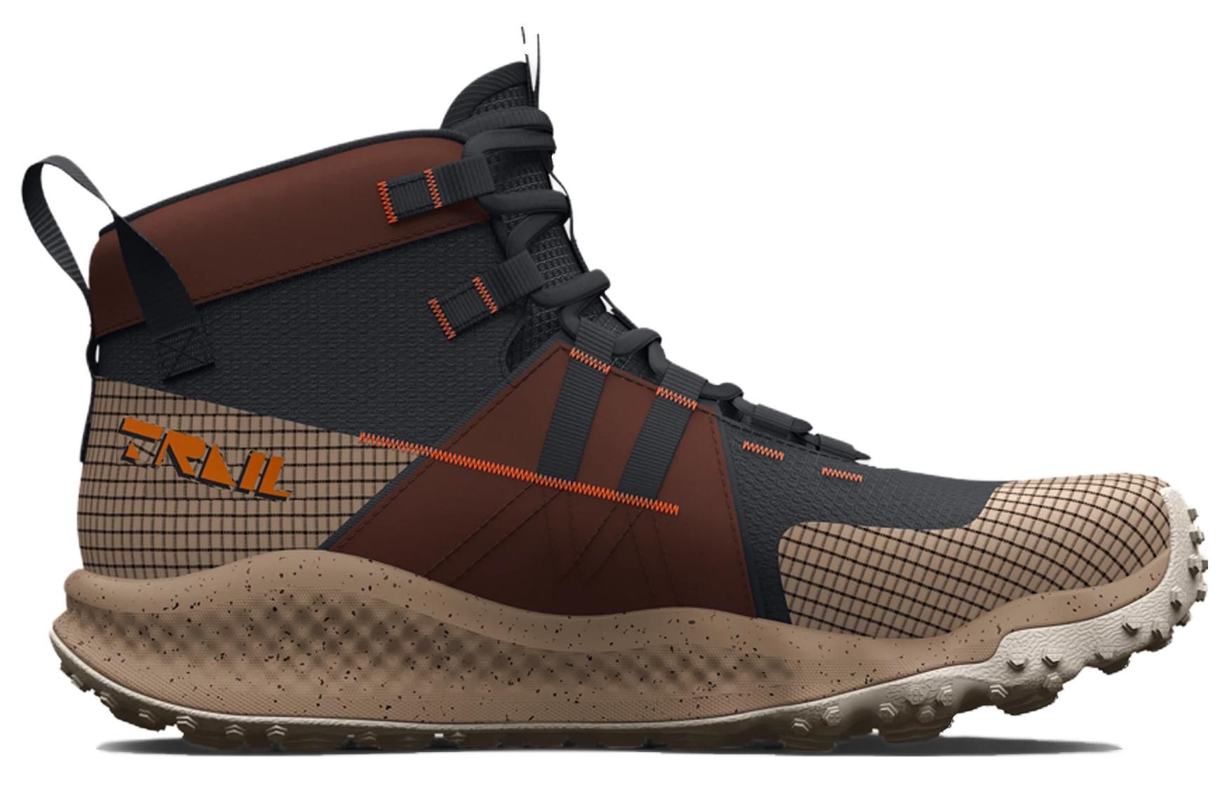 Under Armour Charged Maven Trek Trail Shoes 'Black Tan Red' 3026370--001 sold by KicksCrew product image thumbnail 3