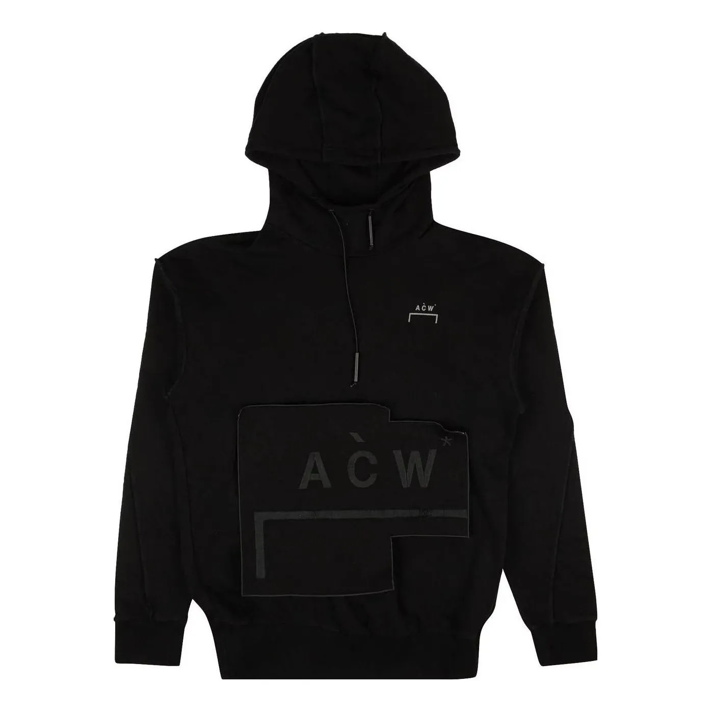 A-COLD-WALL* Velcro Logo Patch Hoodie 'Black' CW9SMF03ACTE-BLAC sold by KicksCrew