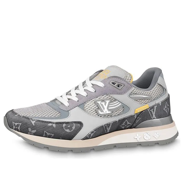 LOUIS VUITTON Run Away Sneakers 'Grey Yellow' 1ABFBR sold by KicksCrew