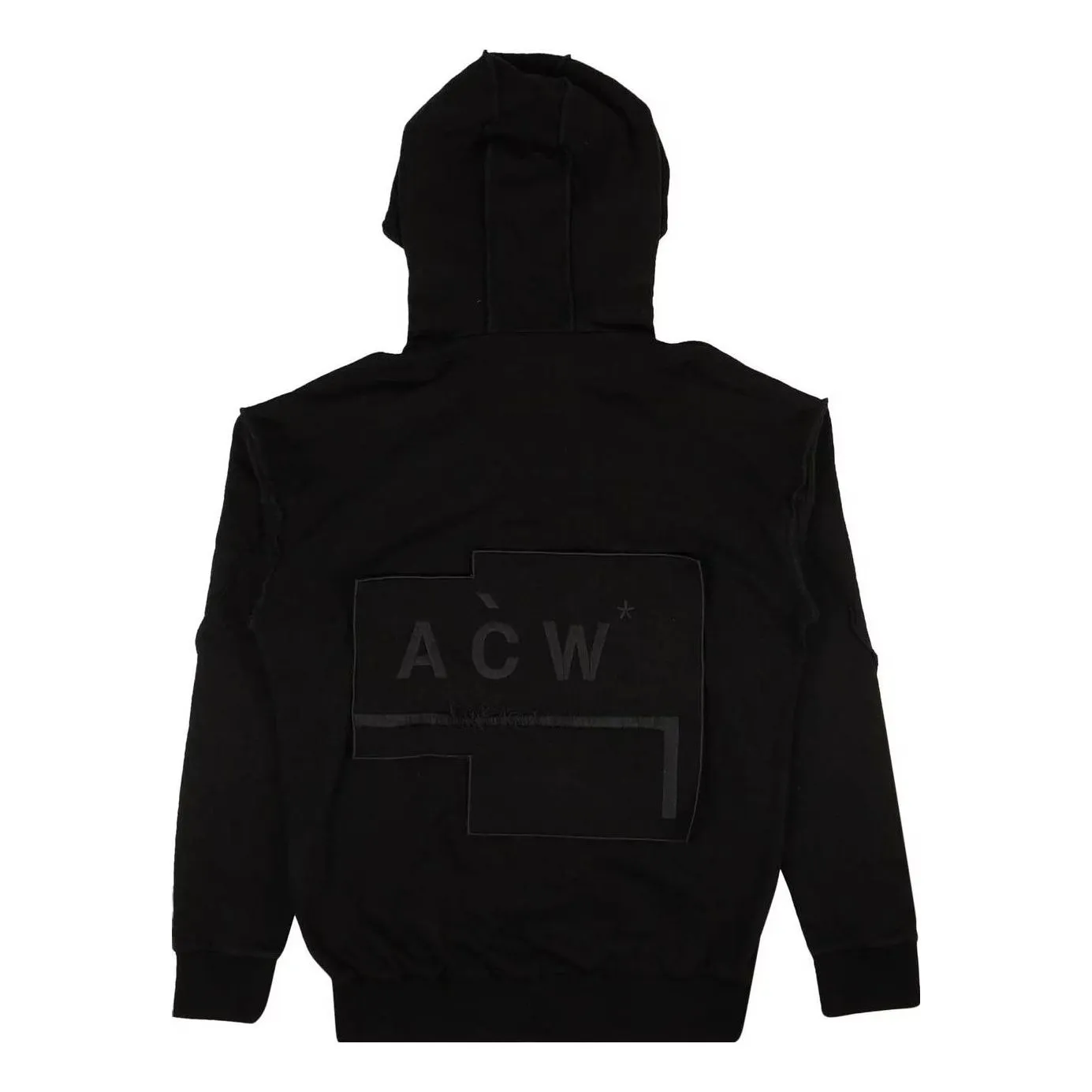 A-COLD-WALL* Velcro Logo Patch Hoodie 'Black' CW9SMF03ACTE-BLAC sold by KicksCrew product image thumbnail 2