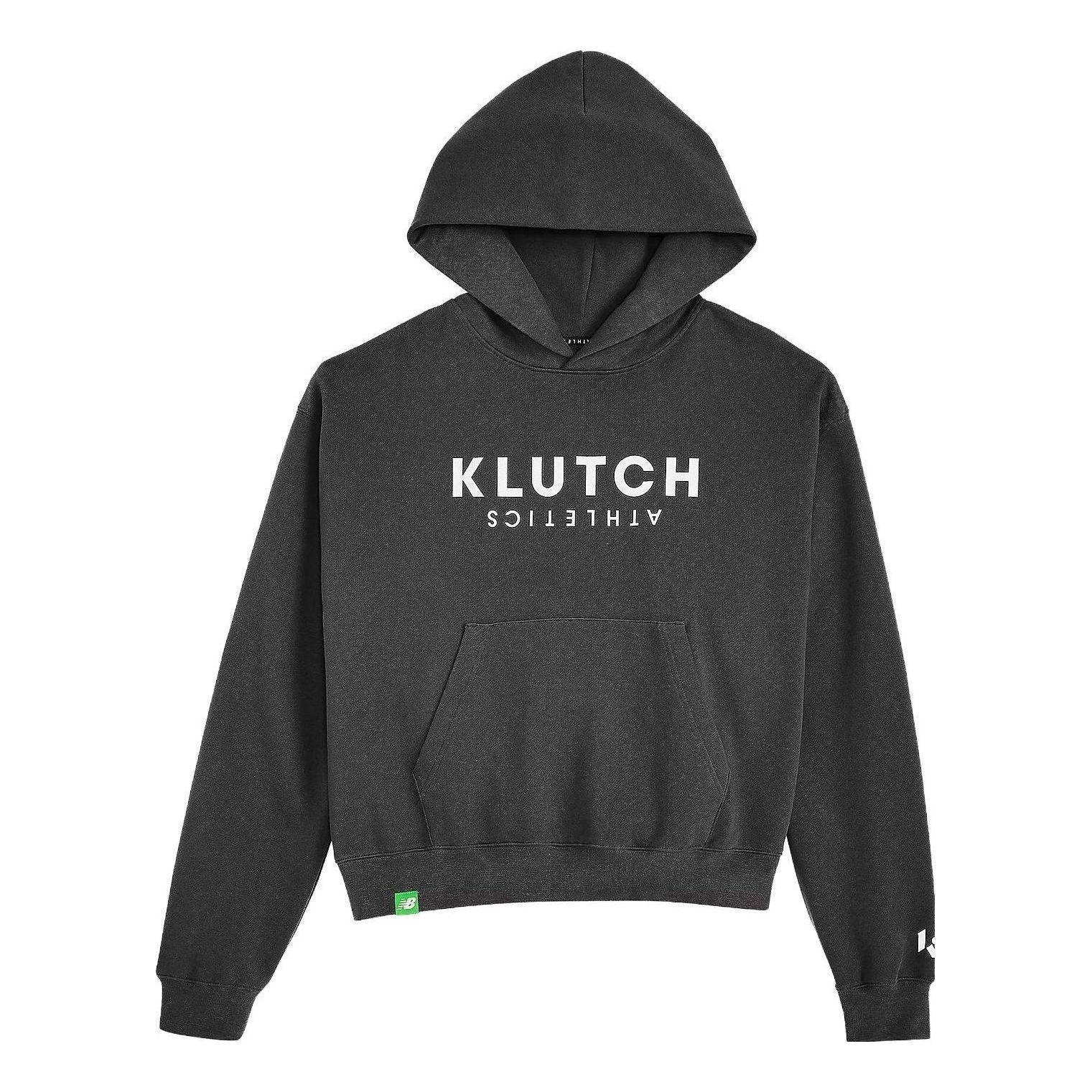 New Balance x Klutch Fleece Hoodie 'Dark Grey White' MT31590-ACK sold by KicksCrew