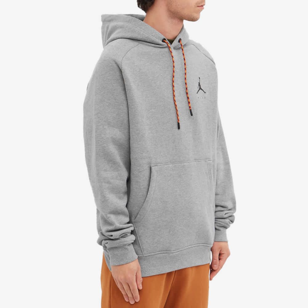 Air Jordan Jumpman Fleece Pullover Hoodie 'Carbon Heather' DJ0210-091 sold by KicksCrew product image thumbnail 3