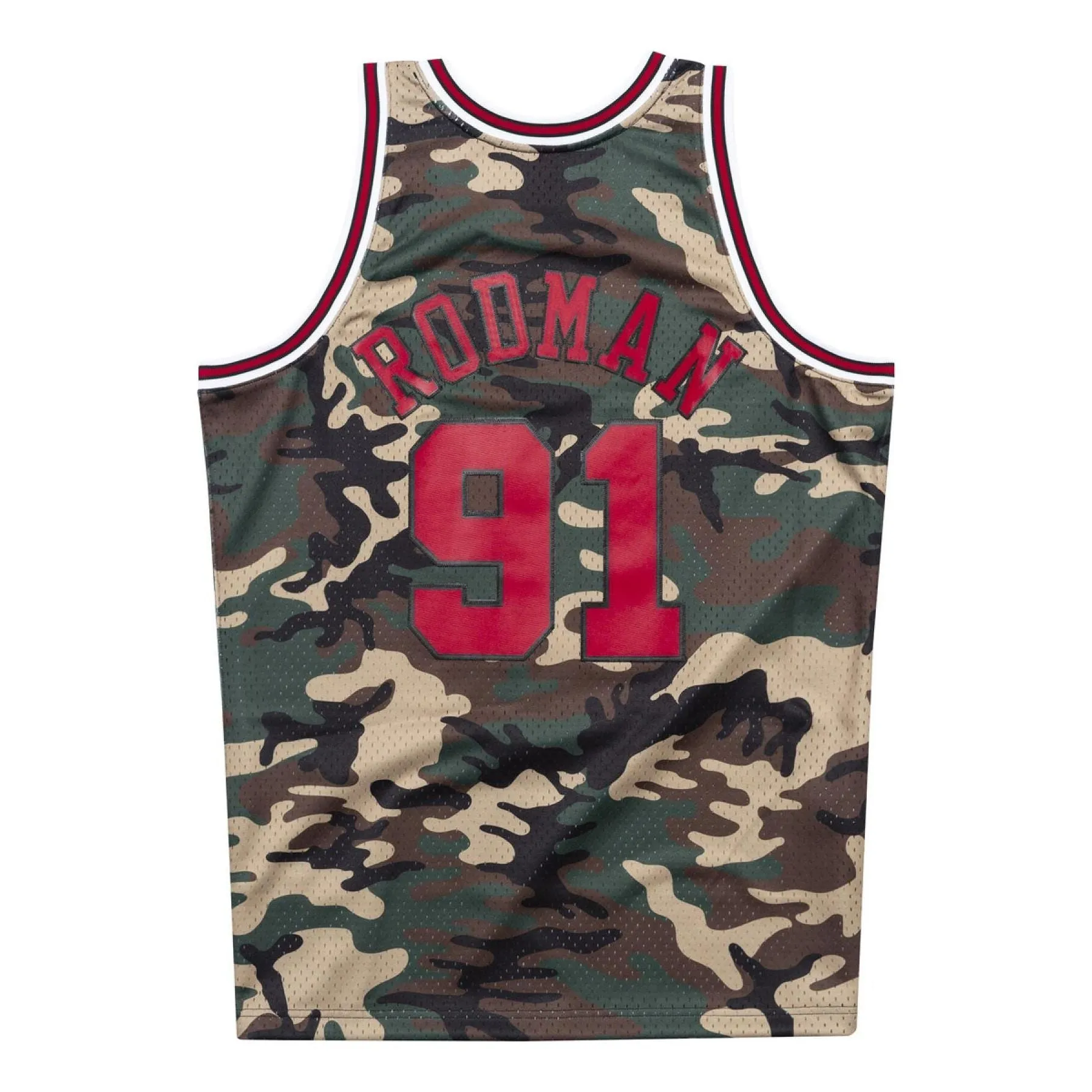 Mitchell & Ness x NBA Chicago Bulls 1997-98 Camo Jerseys 'Dennis Rodman 91' SMJYCAMO-CBUNG181061DRD97 sold by KicksCrew product image thumbnail 2