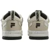 (WMNS) FILA FUSION Nollie Sneakers 'Beige Black White' T12W332301FWB sold by KicksCrew