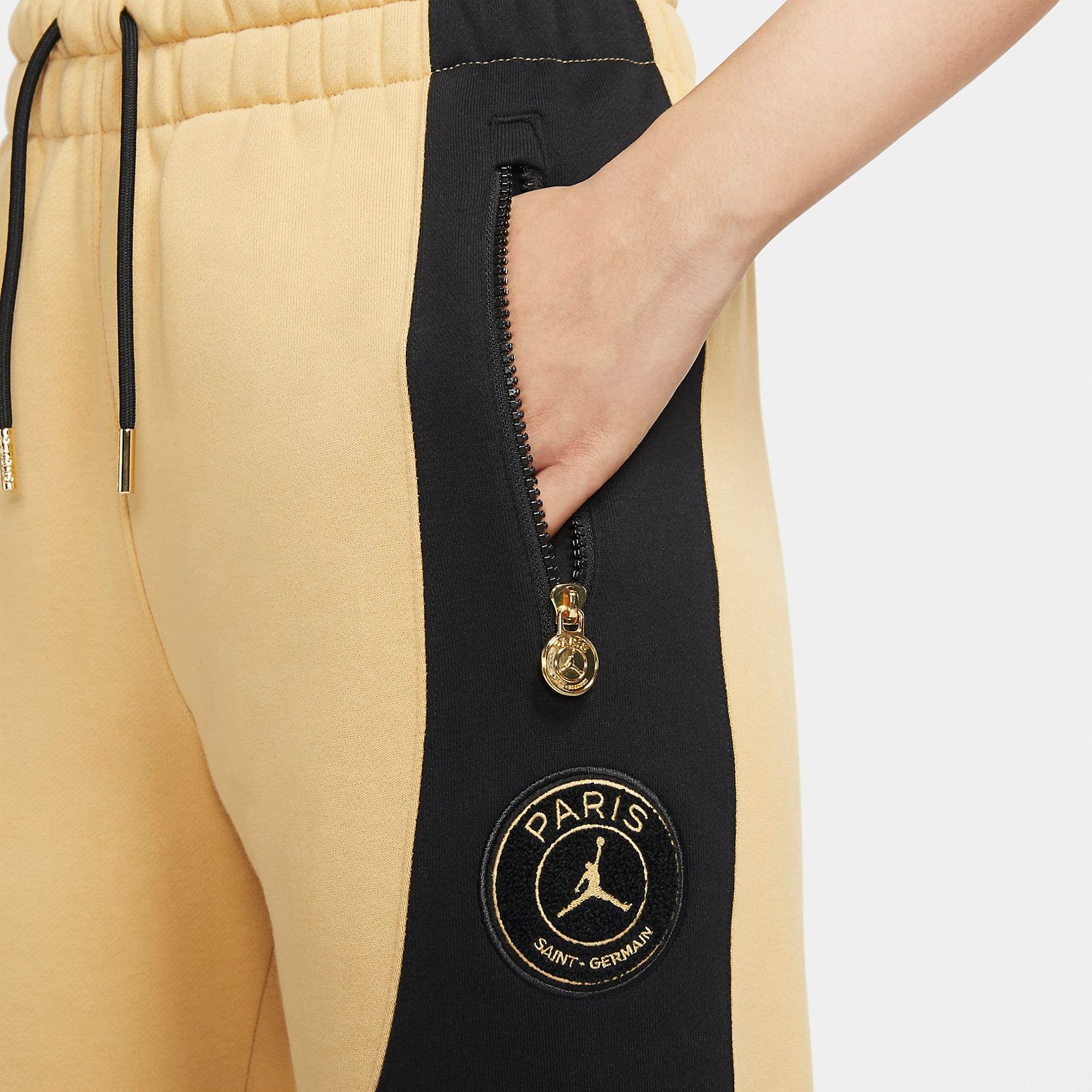 (WMNS) Air Jordan x Paris Saint-Germain Fleece Pants 'Palomino' CU5303-723 sold by KicksCrew product image thumbnail 3