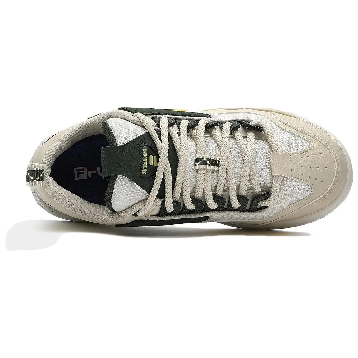 (WMNS) FILA FUSION Nollie Sneakers 'Beige Black White' T12W332301FWB sold by KicksCrew product image thumbnail 3