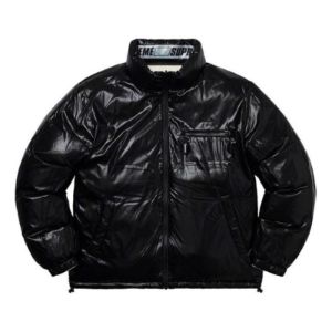 Supreme Shiny Reversible Puffy Jacket 'White Black' SUP-SS20-163 sold by KicksCrew